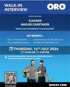 ORO24 Developments Walk-In Interview 2026 | Latest Dubai Jobs