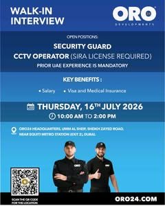 ORO24 Developments Walk-In Interview 2026 | Latest Dubai Jobs