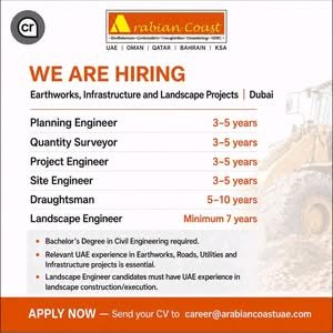 Arabian Coast Contracting LLC Jobs in Dubai – Latest Civil Engineering & Infrastructure Vacancies