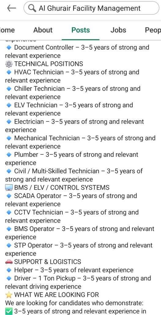Al Ghurair Facility Management Announces Multiple Job Openings Across Gulf Region 2026 2 Al Ghurair Facility Management Announces Multiple Job Openings Across Gulf Region 2026