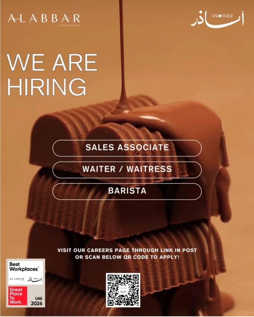 Alabbar Enterprises & ANOTHER Careers 2026: Sales Associate, Waiter/Waitress & Barista Jobs 1 Alabbar Enterprises & ANOTHER Careers 2026: Sales Associate, Waiter/Waitress & Barista Jobs