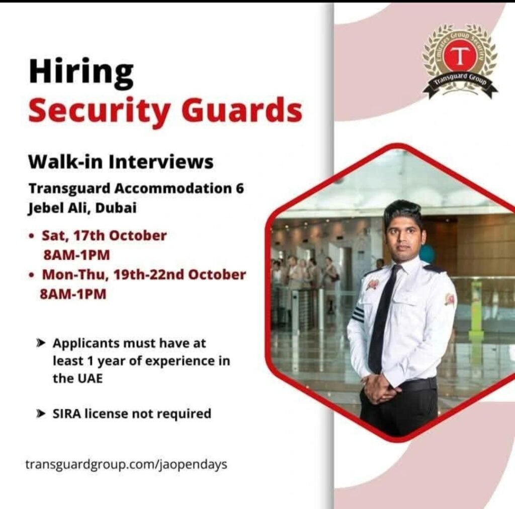 No SIRA? No Problem! Transguard is Hiring Security Guards jobs 2026 1 No SIRA? No Problem! Transguard is Hiring Security Guards jobs 2026