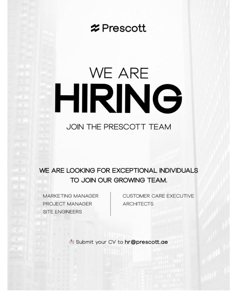 Prescott Development Is Hiring: Marketing Manager, Project Manager, Site Engineers & More 2026 1 Prescott Development