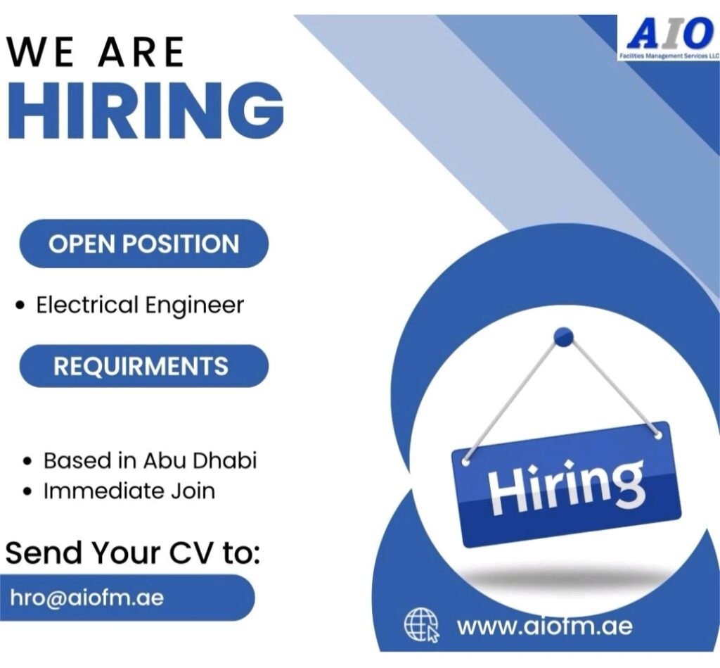 AIO FM Hiring in Abu Dhabi: Electrical, Mechanical, Civil & Business Development Engineer Jobs 2026 1 AIO FM