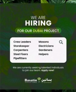 Basatin Landscaping Open Day Interview 2026: Walk-In for Construction & Landscaping Jobs in Dubai