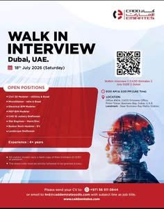 CADD Emirates Walk-In Interview 2026 in Dubai – Apply for BIM, CAD & Engineering Jobs
