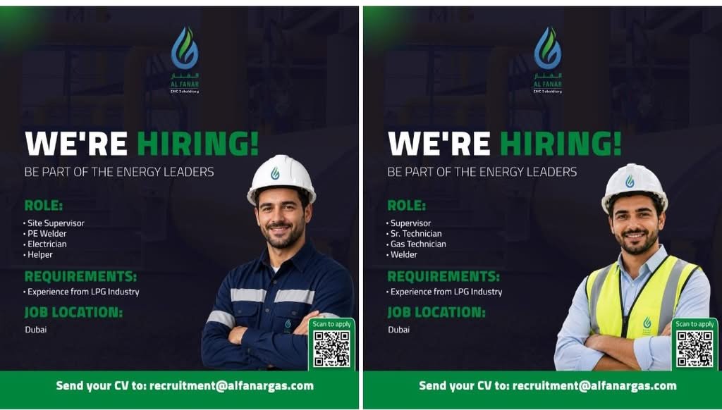 Al Fanar Gas Group Jobs in Dubai 2026 | Apply for LPG Industry Careers