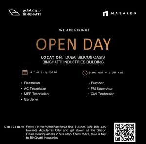 Binghatti Industries Open Day Walk-In Interview 2026 – Facility Management Jobs in Dubai 1 Binghatti Industries Open Day Walk-In Interview 2026 – Facility Management Jobs in Dubai