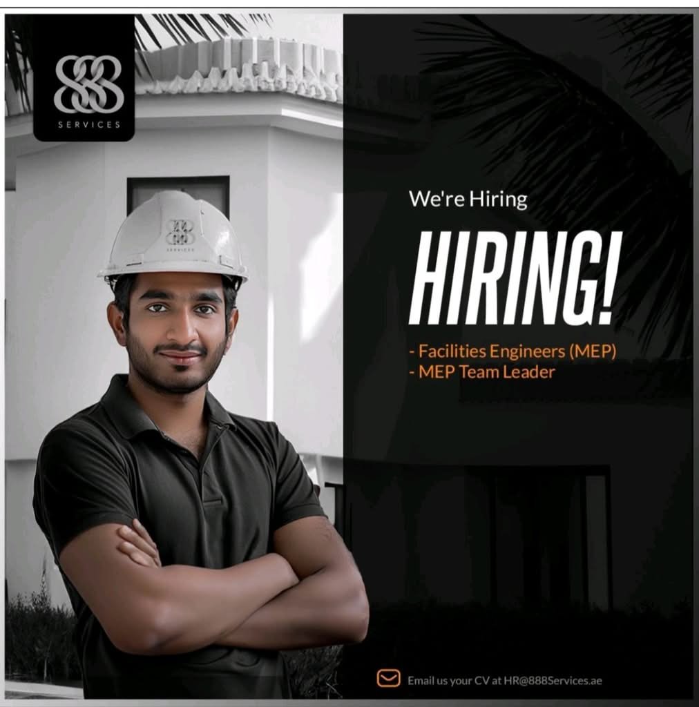 888 Services LLC Careers 2026 – Latest Facility Management Jobs in UAE
