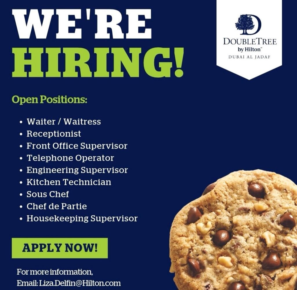 DoubleTree by Hilton Dubai Al Jadaf Careers 2026: Latest Hotel Job Vacancies in Dubai