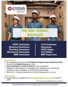 Enova by Veolia Careers Bahrain 2026 – Latest Facility Management Jobs