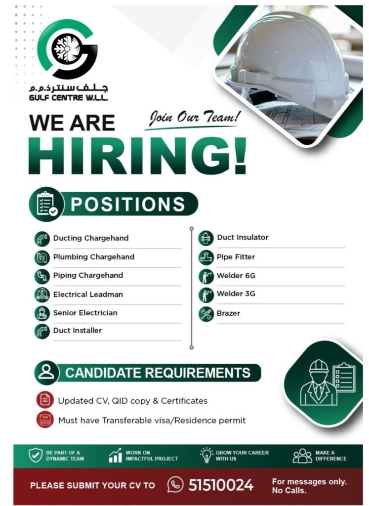 Gulf Centre W.L.L Walk-In Interview 2026 in Qatar 1 Gulf Centre W.L.L Walk-In Interview 2026 in Qatar