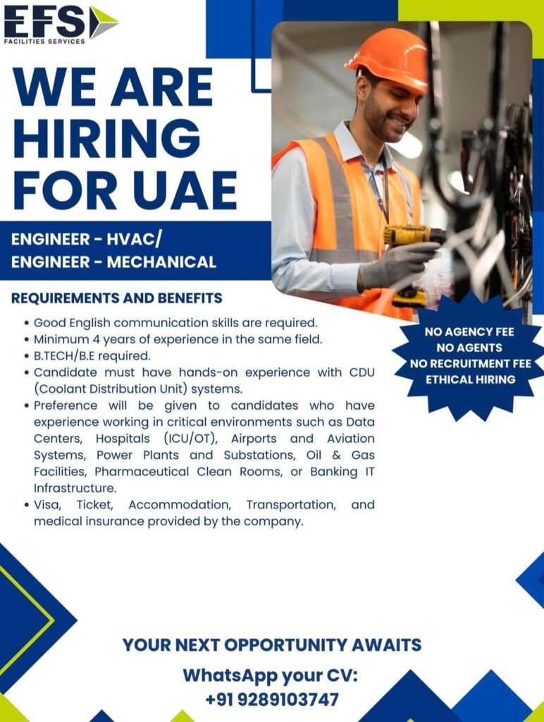 EFS Facilities Services Jobs in UAE – Engineer Hiring 2026 1 EFS Facilities Services Jobs in UAE – Engineer Hiring 2026