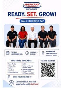 Americana Restaurants Walk-In Interview 2026 – Dubai Jobs