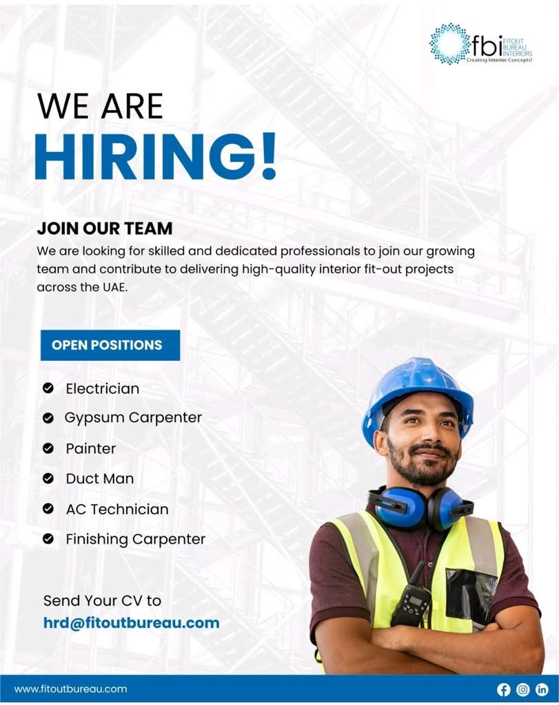 Fitout Bureau Interiors Careers in Dubai 2026 | Latest Interior Fit-Out Jobs 1 Fitout Bureau Interiors Careers in Dubai