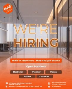 MAB Facilities Management Walk-In Interview 2026 – Latest UAE Jobs in Sharjah