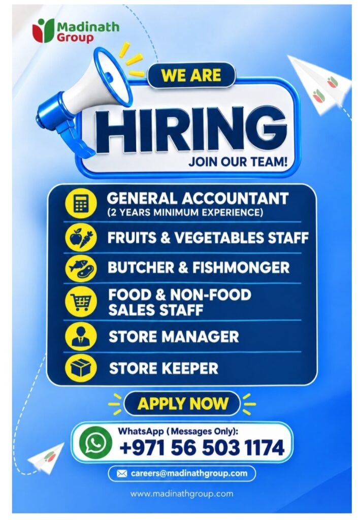 Madinath Group Careers 2026: Latest Job Vacancies in UAE