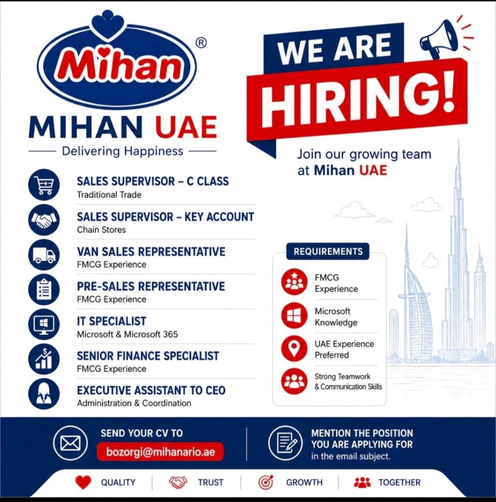 Mihan UAE Jobs 2026 – Multiple Vacancies 1 Mihan UAE