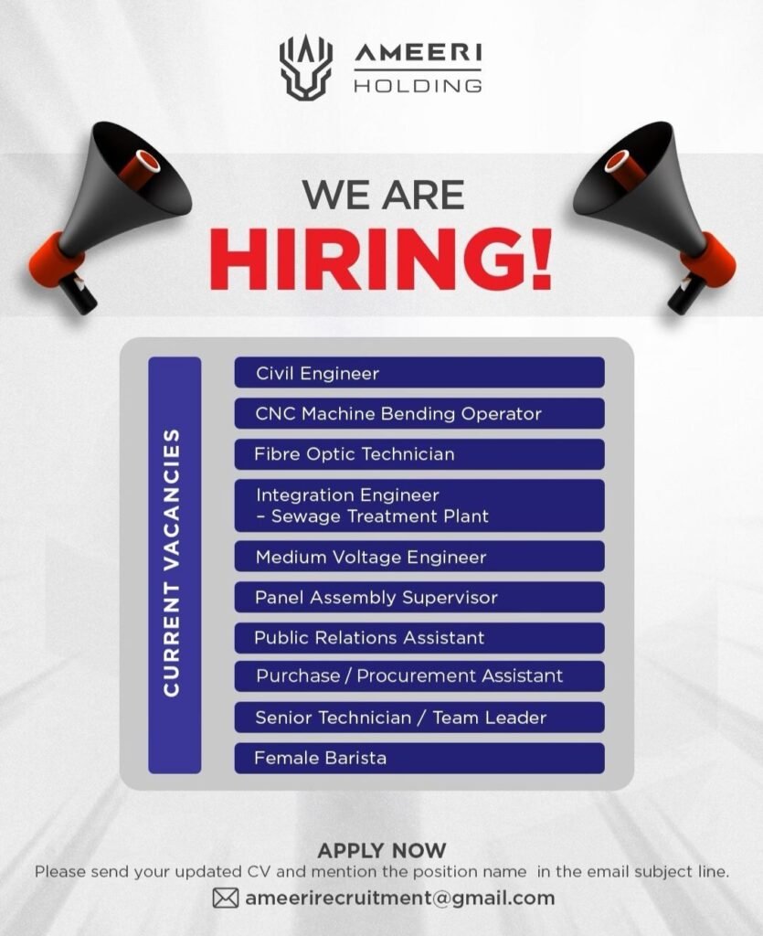 Ameeri Holding Bahrain Jobs 2026 – Latest Job Vacancies 1 Ameeri Holding